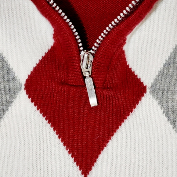 Lyle & Scott Argyle Diamond Mens XL Sweater - Picture 2 of 7